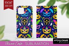 Mardi Gras Phone Case PNG - Carnival Case PNG Sublimation Product Image 1