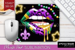 Mardi Gras Mouse Pad Sublimation - Carnival Mousepad PNG Product Image 1