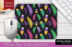 Mardi Gras Mouse Pad Sublimation - Carnival Mousepad PNG Product Image 1