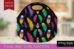 Mardi Gras Lunch Bag - Carnival Lunch Bug PNG Sublimation Product Image 1