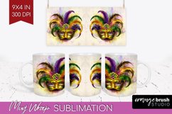 Mardi Gras Mug Wrap - Carnival Mug PNG Sublimation Product Image 1