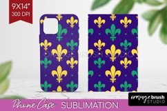 Mardi Gras Phone Case PNG - Carnival Case PNG Sublimation Product Image 1