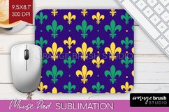 Mardi Gras Mouse Pad Sublimation - Carnival Mousepad PNG Product Image 1