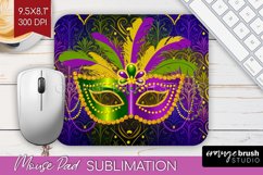 Mardi Gras Mouse Pad Sublimation - Carnival Mousepad PNG Product Image 1