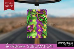 Mardi Gras Air Freshener PNG - Carnival PNG Sublimation Product Image 1