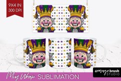 Mardi Gras Mug Wrap - Carnival Mug PNG Sublimation Product Image 1
