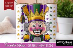 Mardi Gras Tumbler Wrap - Carnival Tumbler PNG Sublimation Product Image 1