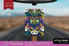 Mardi Gras Air Freshener PNG - Carnival PNG Sublimation Product Image 1