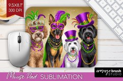Mardi Gras Mouse Pad Sublimation - Carnival Mousepad PNG Product Image 1