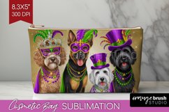 Mardi Gras Cosmetic Bag - Carnival Makeup Bag PNG Product Image 1