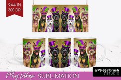 Mardi Gras Mug Wrap - Carnival Mug PNG Sublimation Product Image 1