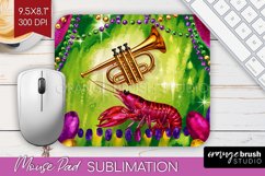 Mardi Gras Mouse Pad Sublimation - Carnival Mousepad PNG Product Image 1