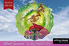 Mardi Gras Wind Spinner Sublimation PNG - Carnival Round Product Image 1