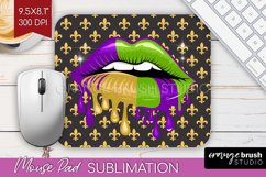 Mardi Gras Mouse Pad Sublimation - Carnival Mousepad PNG Product Image 1