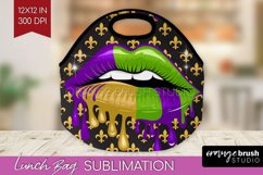 Mardi Gras Lunch Bag - Carnival Lunch Bug PNG Sublimation Product Image 1