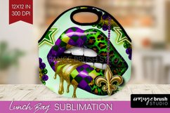 Mardi Gras Lunch Bag - Carnival Lunch Bug PNG Sublimation Product Image 1