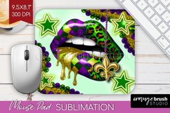 Mardi Gras Mouse Pad Sublimation - Carnival Mousepad PNG Product Image 1