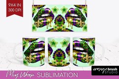 Mardi Gras Mug Wrap - Carnival Mug PNG Sublimation Product Image 1