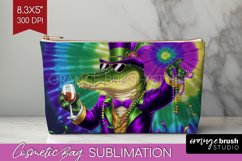 Mardi Gras Cosmetic Bag - Carnival Makeup Bag PNG Product Image 1