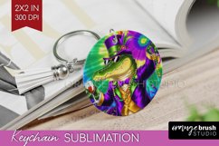 Mardi Gras Keychain PNG - Carnival Keychain Sublimation Product Image 1