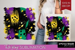 Mardi Gras Tote Bag - Carnival Tote Bag PNG Sublimation Product Image 1