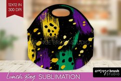 Mardi Gras Lunch Bag - Carnival Lunch Bug PNG Sublimation Product Image 1