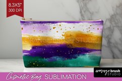 Mardi Gras Cosmetic Bag - Carnival Makeup Bag PNG Product Image 1