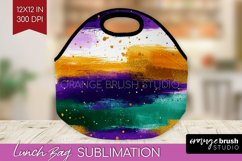 Mardi Gras Lunch Bag - Carnival Lunch Bug PNG Sublimation Product Image 1