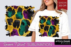 Mardi Gras Square Tshirt Background - Carnival PNG Product Image 1