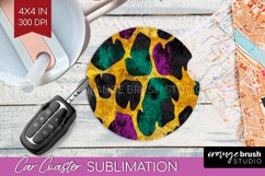 Mardi Gras Car Coaster - Carnival Coaster PNG Sublimation Product Image 1