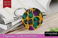 Mardi Gras Keychain PNG - Carnival Keychain Sublimation Product Image 1