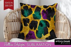 Mardi Gras Pillow Sublimation - Carnival Pillow Cover PNG Product Image 1
