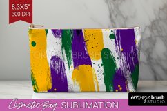 Mardi Gras Cosmetic Bag - Carnival Makeup Bag PNG Product Image 1