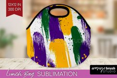 Mardi Gras Lunch Bag - Carnival Lunch Bug PNG Sublimation Product Image 1