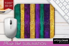 Mardi Gras Mouse Pad Sublimation - Carnival Mousepad PNG Product Image 1