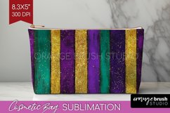 Mardi Gras Cosmetic Bag - Carnival Makeup Bag PNG Product Image 1