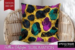 Mardi Gras Pillow Sublimation - Carnival Pillow Cover PNG Product Image 1