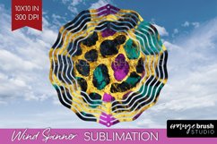 Mardi Gras Wind Spinner Sublimation PNG - Carnival Round Product Image 1
