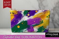 Mardi Gras Cosmetic Bag - Carnival Makeup Bag PNG Product Image 1