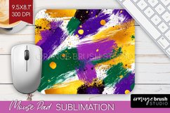 Mardi Gras Mouse Pad Sublimation - Carnival Mousepad PNG Product Image 1