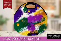 Mardi Gras Lunch Bag - Carnival Lunch Bug PNG Sublimation Product Image 1