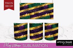 Mardi Gras Mug Wrap - Carnival Mug PNG Sublimation Product Image 1