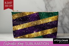 Mardi Gras Cosmetic Bag - Carnival Makeup Bag PNG Product Image 1