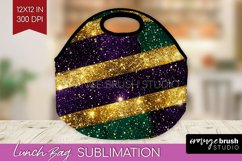 Mardi Gras Lunch Bag - Carnival Lunch Bug PNG Sublimation Product Image 1