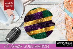 Mardi Gras Car Coaster - Carnival Coaster PNG Sublimation Product Image 1