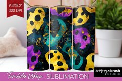 Mardi Gras Tumbler Wrap - Carnival Tumbler PNG Sublimation Product Image 1