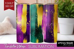 Mardi Gras Tumbler Wrap - Carnival Tumbler PNG Sublimation Product Image 1