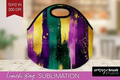 Mardi Gras Lunch Bag - Carnival Lunch Bug PNG Sublimation Product Image 1
