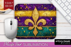 Mardi Gras Mouse Pad Sublimation - Carnival Mousepad PNG Product Image 1
