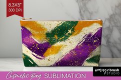Mardi Gras Cosmetic Bag - Carnival Makeup Bag PNG Product Image 1